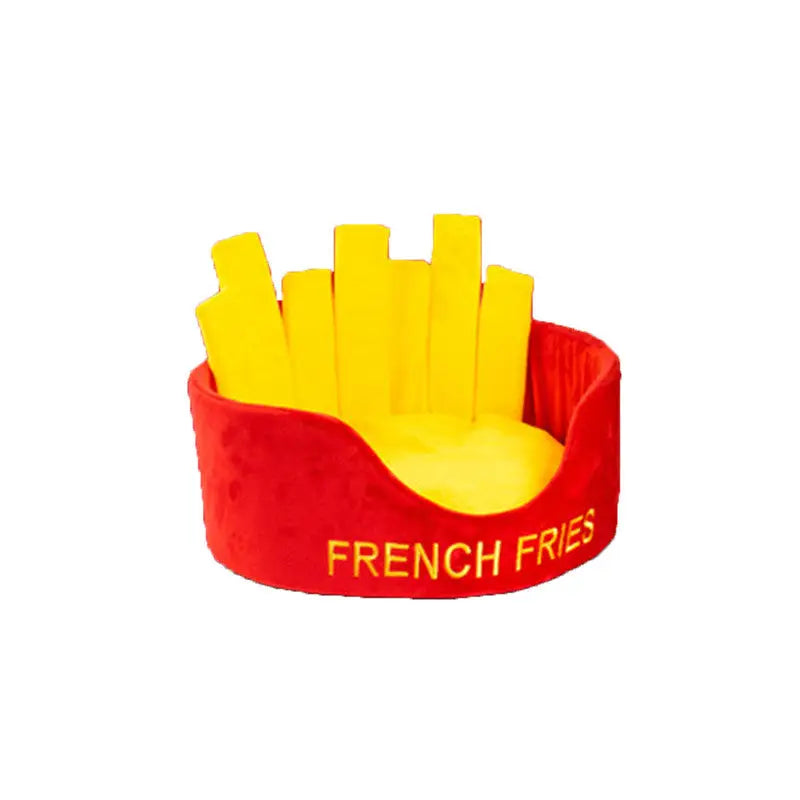 Washable Fries Pet Dog Cat Ded Calming Bed Warm Soft - Pet Care > Dog Supplies > Dog Beds