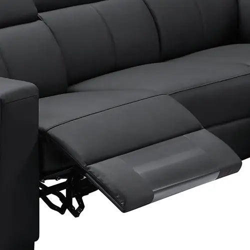 Washington Genuine Leather 6 Seater Corner Sofa With 2 Electric Recliners And Reversible Console - Furniture > Sofas >