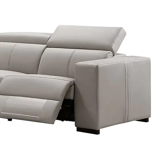 Washington Genuine Leather 6 Seater Corner Sofa With 2 Electric Recliners And Reversible Console - Furniture > Sofas >