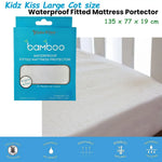 Waterproof Fitted Mattress Protector Large Cot Size 135x77x19cm - Home & Garden > Bedding