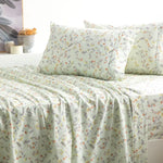 Wattle 175 GSM Egyptian Cotton Flannelette Sheet Set by Park Avenue Mega King - Home & Garden > Bedding > Bed Sheets