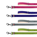 Waudog Flat Leather Clip Leash 25MM GREEN 122CM - Pet Care > Dog Supplies > Dog Collars Leads & Harnesses