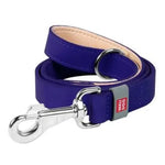 Waudog Flat Leather Clip Leash 25MM PURPLE 122CM - Pet Care > Dog Supplies > Dog Collars Leads & Harnesses