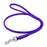 Waudog Leather Round Clip Leash W13MM- L183CM PURPLE - Pet Care > Dog Supplies > Dog Collars Leads & Harnesses
