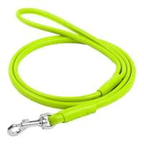 Waudog Leather Round Clip Leash W6MM - L183CM GREEN - Pet Care > Dog Supplies > Dog Collars Leads & Harnesses
