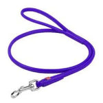 Waudog Leather Round Clip Leash W8MM - L183CM PURPLE - Pet Care > Dog Supplies > Dog Collars Leads & Harnesses