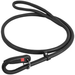 Waudog Leather Round Slip Leash W10MM-L183CM BLACK - Pet Care > Dog Supplies > Dog Collars Leads & Harnesses