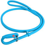 Waudog Leather Round Slip Leash W10MM-L183CM BLUE - Pet Care > Dog Supplies > Dog Collars Leads & Harnesses