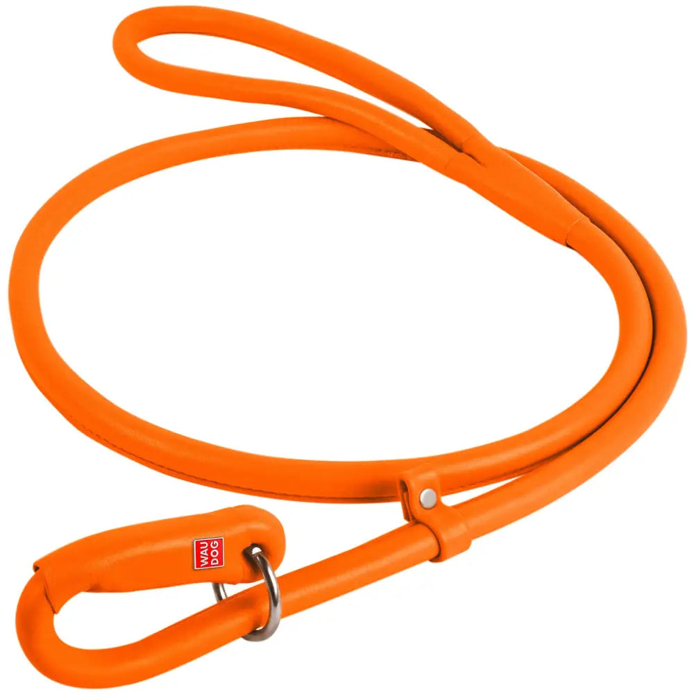 Waudog Leather Round Slip Leash W10MM-L183CM ORANGE - Pet Care > Dog Supplies > Dog Collars Leads & Harnesses