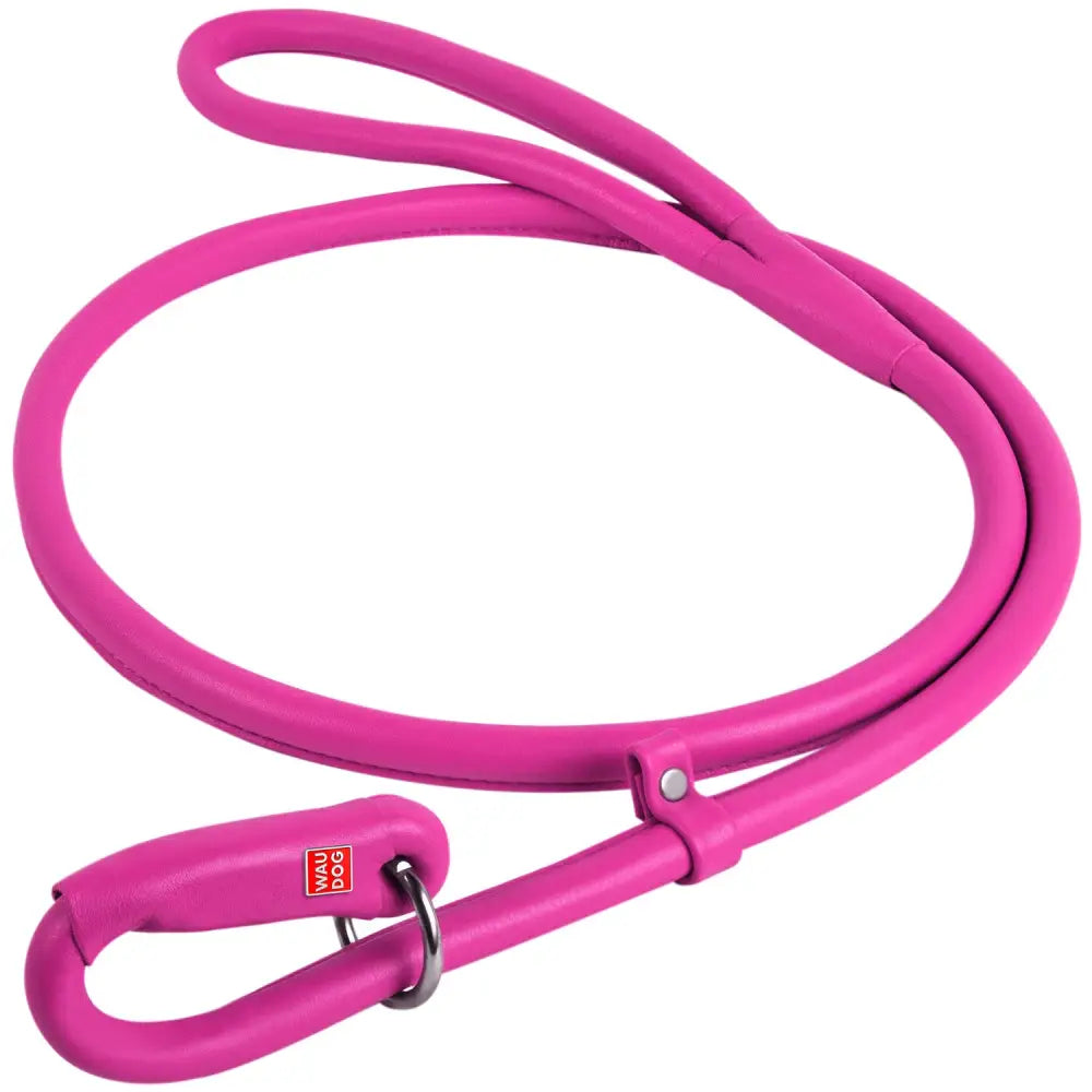 Waudog Leather Round Slip Leash W10MM-L183CM PINK - Pet Care > Dog Supplies > Dog Collars Leads & Harnesses