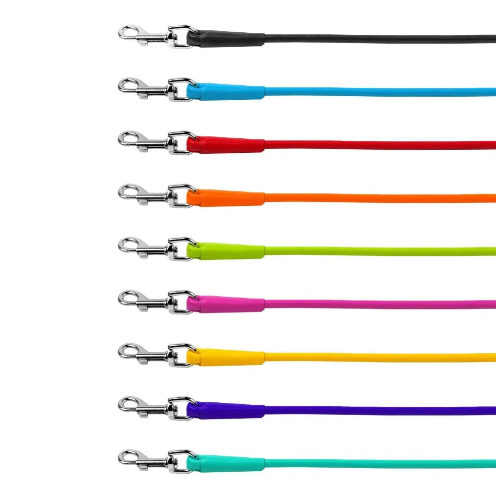 Waudog Mint Leather Round Adjustable Clip Leash W10MM-L183CM - Pet Care > Dog Supplies > Dog Collars Leads & Harnesses