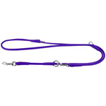 Waudog Purple Leather Round Adjustable Clip Leash W10MM-L183CM - Pet Care > Dog Supplies > Dog Collars Leads & Harnesses