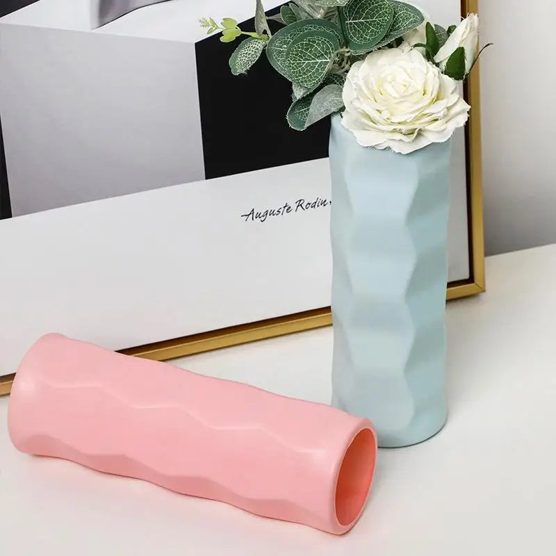 Wave Drop-proof Imitation Porcelain Vase - Simple Home Decor - Green - Home & Garden > Decor > Vases & Table Decor