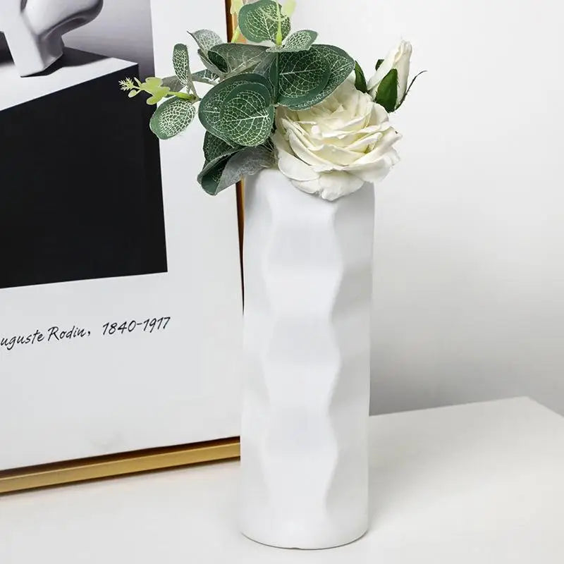 Wave Drop-proof Imitation Porcelain Vase - Simple Home Decor - Green - Home & Garden > Decor > Vases & Table Decor
