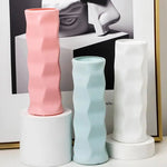 Wave Drop-proof Imitation Porcelain Vase - Simple Home Decor - Pink - Home & Garden > Decor > Vases & Table Decor