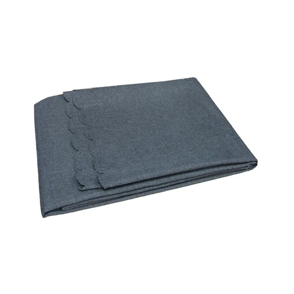 Waylon Damask Permanent Press Polyester Tablecloth 135 x 180cm Charcoal - Home & Garden > Kitchenware