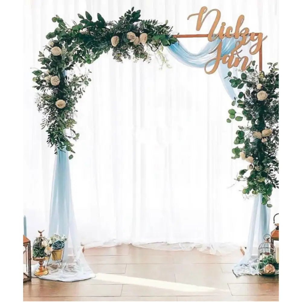 Wedding Arch Gold Square Backdrop Flower Display Stand Background 2.2M - Home & Garden > Decor