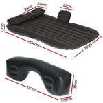 Weisshorn Car Mattress 134x78 Inflatable SUV Back Seat Camping Bed Black - Furniture > Mattresses