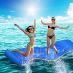 Weisshorn Floating Water Mat 55x180cm Foam Pad Swimming Pool Platform Blue - Home & Garden > Pool & Accessories > Pool