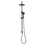 WELS 8’’ Rain Shower Head Set Rounded Dual Heads Faucet High Pressure Hand Held - Furniture > Bathroom > Shower
