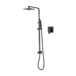 WELS 8’’ Rain Shower Head Set Square Dual Heads Faucet High Pressure With Mixer - Furniture > Bathroom > Shower