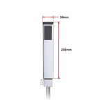 WELS 8’’ Rain Shower Head Set Square Dual Heads Faucet High Pressure With Mixer - Furniture > Bathroom
