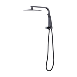 WELS 8’’ Rain Shower Head Set Square Dual Heads Faucet High Pressure Hand Held - Furniture > Bathroom > Shower Heads &