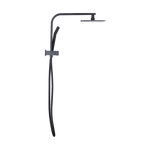 WELS 8’’ Rain Shower Head Set Square Dual Heads Faucet High Pressure Hand Held - Furniture > Bathroom > Shower Heads &