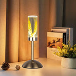 Wheat Ears Eternal Flower Acrylic Table Lamp - Color-Changing LED USB Rechargeable Touch Control - Home & Garden >