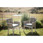 Whicker Highback chair twinset - white - Furniture > Outdoor