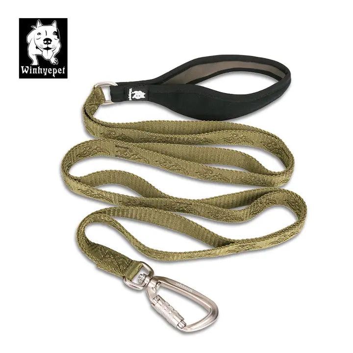 Whinyepet leash army green - M - Pet Care > Dog Supplies > Dog Collars Leads & Harnesses