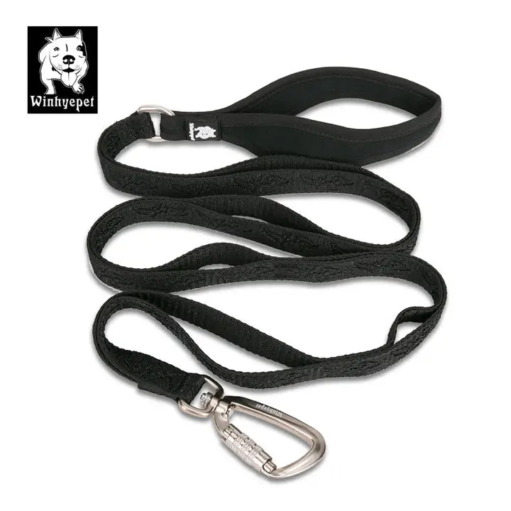 Whinyepet leash black - L - Pet Care > Dog Supplies > Dog Collars Leads & Harnesses
