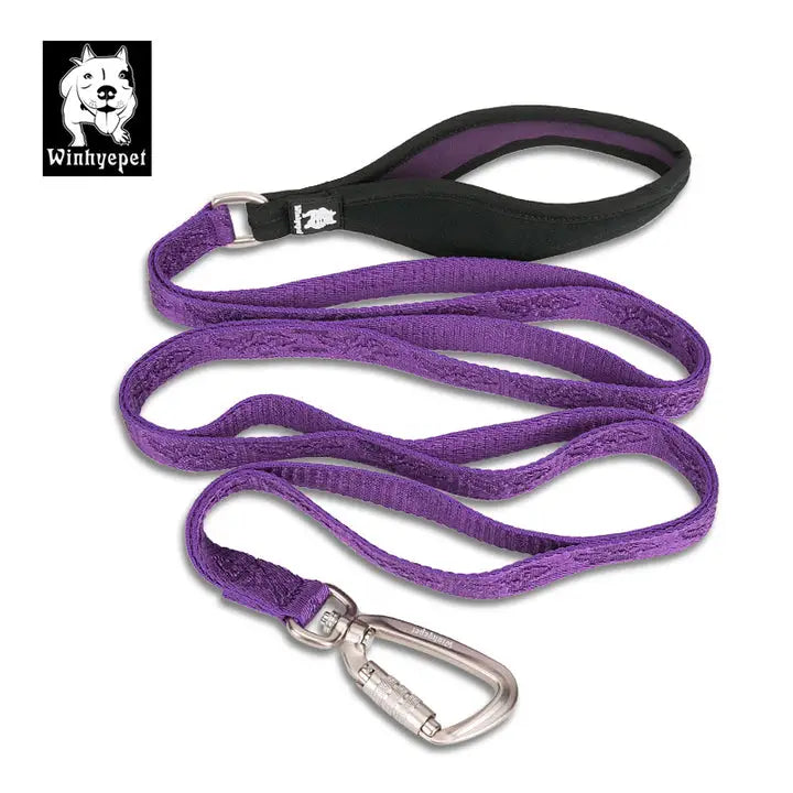 Whinyepet leash purple - M - Pet Care > Dog Supplies > Dog Collars Leads & Harnesses