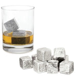 Whiskey Stones Ice Melts - 9 Reusable Natural Marble Chilling Scotch Rocks Cubes - Appliances > Kitchen Appliances