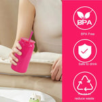 White 16oz 304 Stainless Steel Insulated Travel Mug - Portable Outdoor Coffee Cup Double-Wall Thermos for Hot & Cold