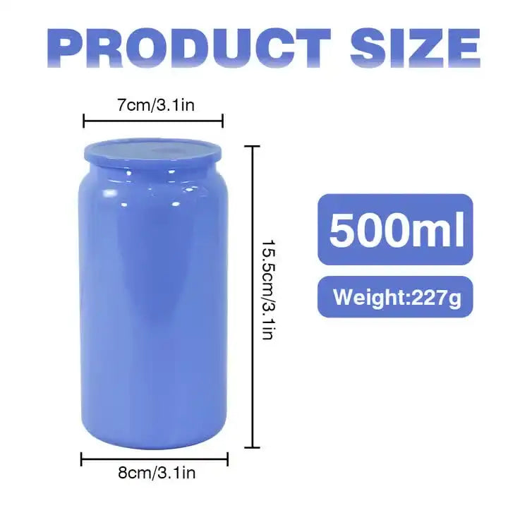 White 16oz 304 Stainless Steel Insulated Travel Mug - Portable Outdoor Coffee Cup Double-Wall Thermos for Hot & Cold