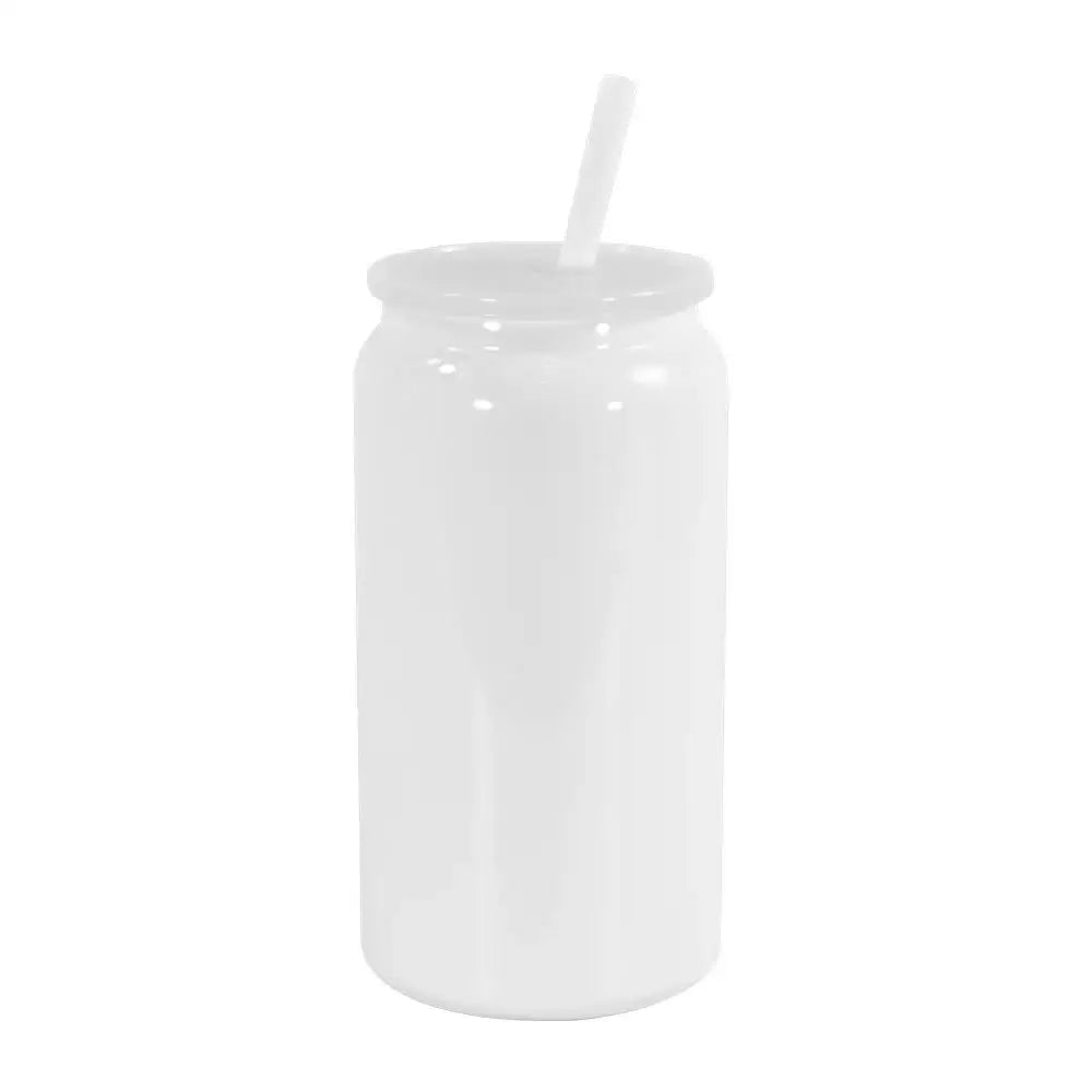 White 16oz 304 Stainless Steel Insulated Travel Mug - Portable Outdoor Coffee Cup Double-Wall Thermos for Hot & Cold