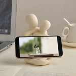 White Abstract Romantic Couple Candle Holder - Modern Decorative Ornament - Home & Garden > Decor > Candle Accessories