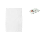 White Bassinet Fitted Sheet with a Flat Sheet Sewed Attached - Home & Garden > Bedding > Bed Sheets