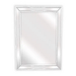 White Beaded Framed Mirror - Rectangle 80cm x 110cm - Home & Garden > Decor > Mirrors