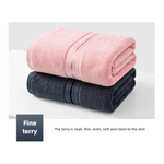 White Cotton Towel Set(Towel + Bath Towel) - Quick Dry Extra Thick & Absorbent Perfect for Bath & Beach - Home & Garden