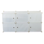 White Cube DIY Shoe Cabinet Rack Storage Portable Stackable Organiser Stand - Furniture > Office