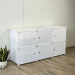 White Cube DIY Shoe Cabinet Rack Storage Portable Stackable Organiser Stand - Furniture > Office
