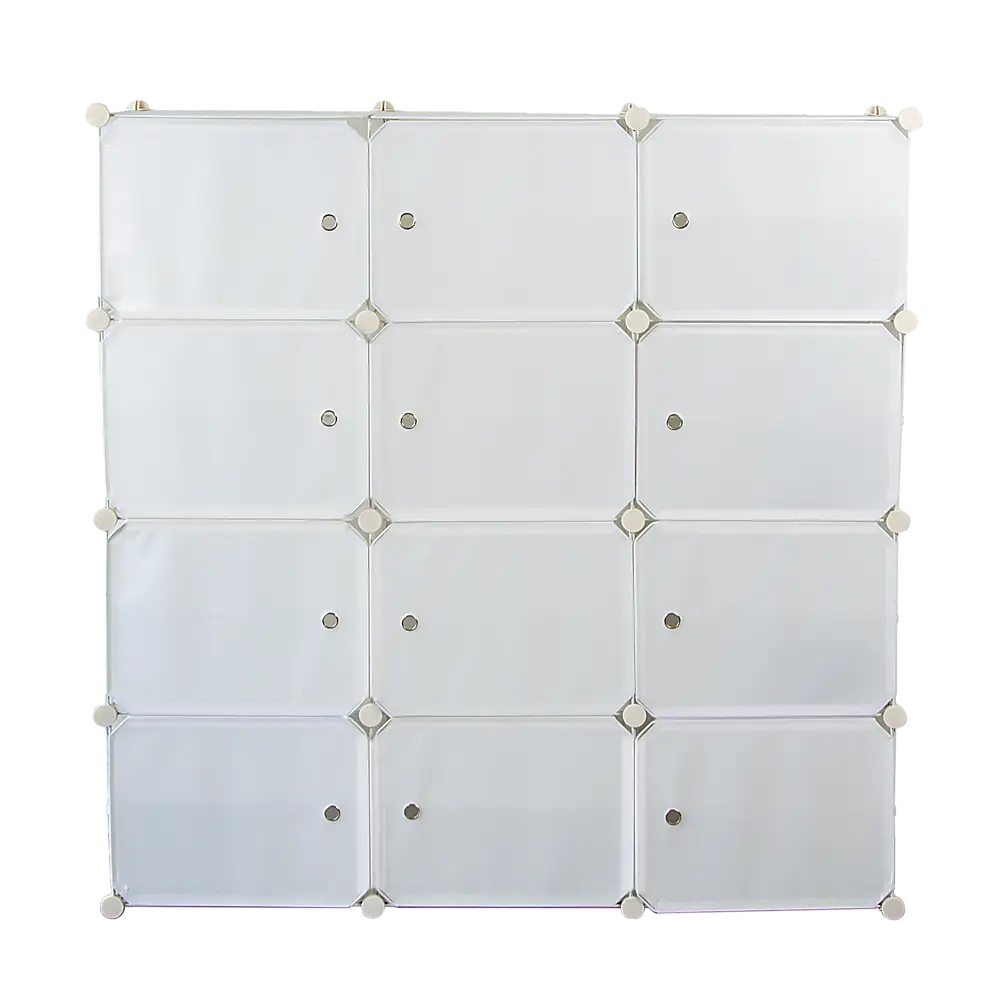 White Cube DIY Shoe Cabinet Rack Storage Portable Stackable Organiser Stand - Furniture > Office