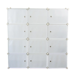 White Cube DIY Shoe Cabinet Rack Storage Portable Stackable Organiser Stand - Furniture > Office
