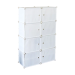 White Cube DIY Shoe Cabinet Rack Storage Portable Stackable Organiser Stand - Furniture > Office