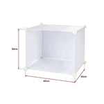 White Cube DIY Shoe Cabinet Rack Storage Portable Stackable Organiser Stand - Furniture > Office