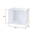 White Cube DIY Shoe Cabinet Rack Storage Portable Stackable Organiser Stand - Furniture > Office