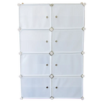 White Cube DIY Shoe Cabinet Rack Storage Portable Stackable Organiser Stand - Furniture > Office