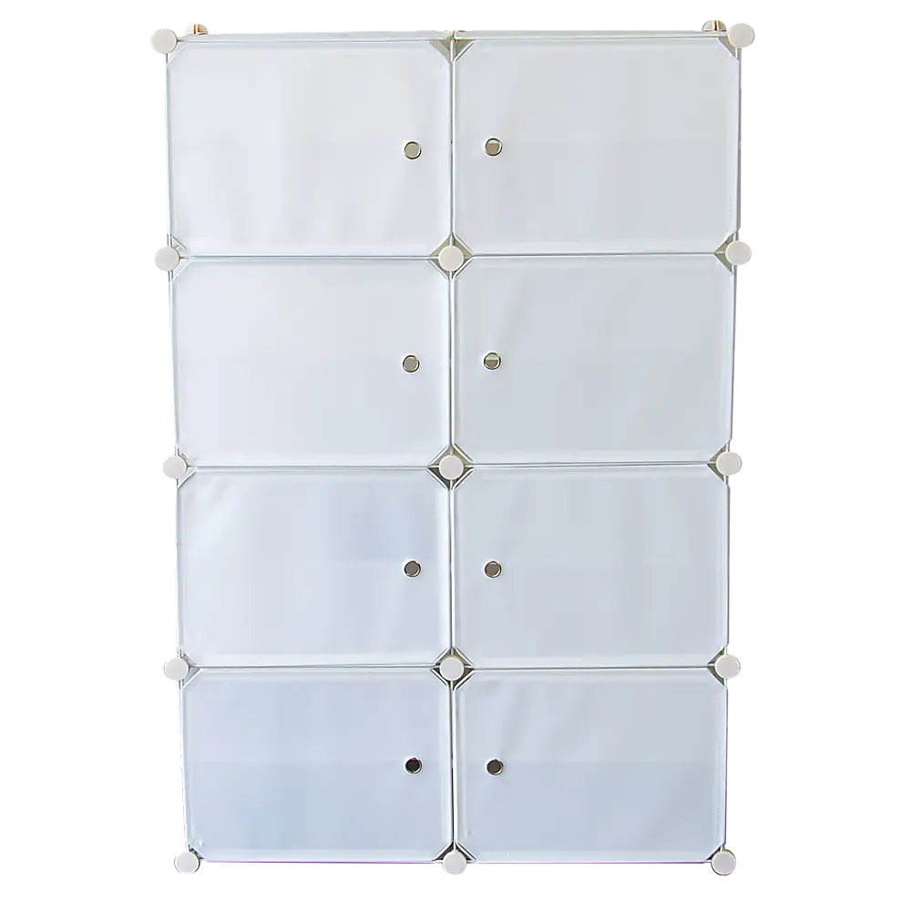 White Cube DIY Shoe Cabinet Rack Storage Portable Stackable Organiser Stand - Furniture > Office
